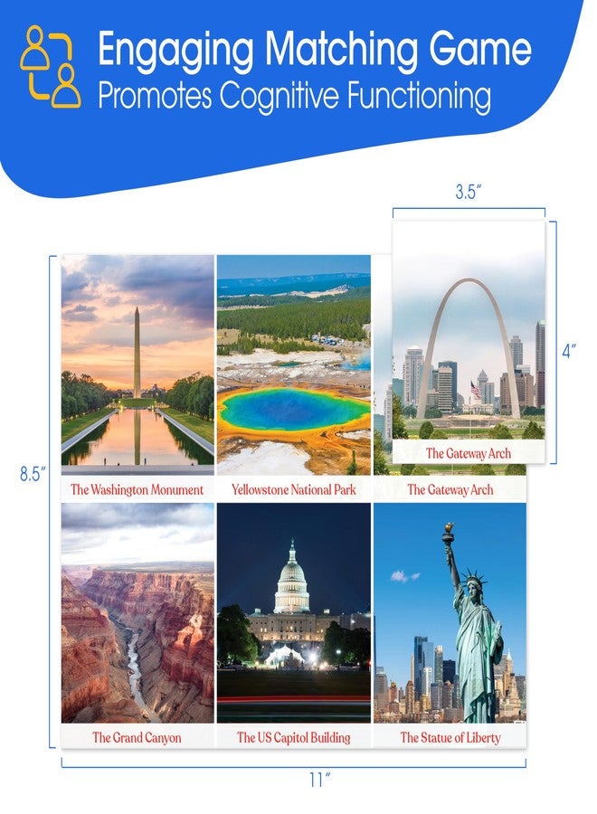 Keeping Busy Match The Photo Game with Fun Facts Set 4 Matching Games for Adults | Dementia Activities for Seniors | Activities for Dementia Patients | Alzheimers Activities for Elderly with Dementia - Image 2